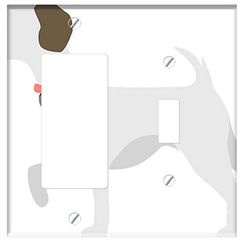 Rocker GFCI Toggle Combination Wall Plate Cover - Puppy Dog Cute Pet Animal Doggy Cute Dog Pup Rocker GFCI Toggle Combination Wall Plate Cover - Puppy Dog Cute Pet Animal Doggy Cute Dog Pup
