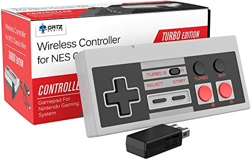 Ortz NES Classic Edition Mini Controller  Turbo Edition  Rapid Buttons for Nintendo Gaming System  Nintendo NES   Wireless