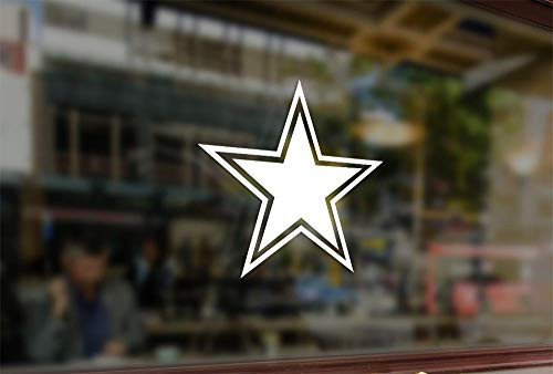 25 Centimeters Cowboys Star Art Waterproof Vinyl Stickers Funny Decals Bumper Car Auto Computer Laptop Wall Window Glass Skateboard Snowboard