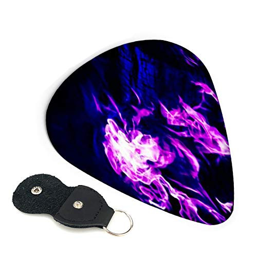 Colored Smoke On Black Guitar Pick 6pcs For Your Electric Acoustic Or Bass Guitar Thin Medium Heavy -0.96mm 0.71mm 0.46mm