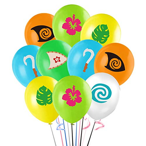 Moana Balloons 12 inch Moana Theme Latex Balloon for Kids Baby Shower Birthday Party Supplies Decorations