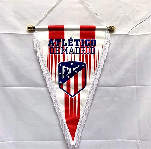 MCLAOSI Football Club Pennant Indoor and Outdoor Flags Vivid Color Hanging Flags Decor for Bedroom Club Bar Event Fan Merchandise Soccer  Atletico Madrid
