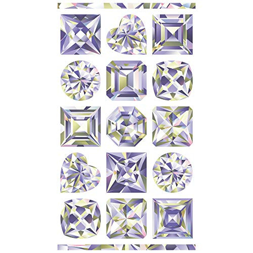 Northcott Facets Digital Gemstones Yardage White Quilt Fabric