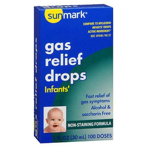 Sunmark Infants Gas Relief Drops - 100 doses - 1 fl oz Pack of 2