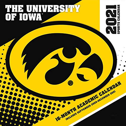 Turner Licensing 2021 Iowa Hawkeyes Mini Wall Calendar
