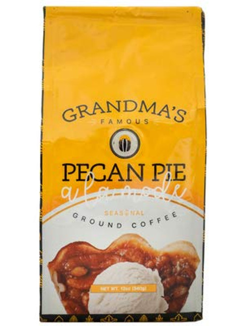 Gourmet Flavored Ground Coffee Grandmas Famous Pecan Pie A La Mode 12 OZ Bag Limited Edition Holiday Flavors Gourmet Flavored Ground Coffee Grandmas Famous Pecan Pie A La Mode 12 OZ Bag Limited Edition Holiday Flavors