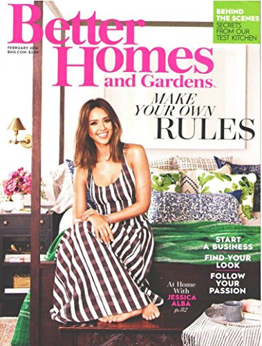 Better Homes and Gardens February 2016 At Home With Jessica Alba