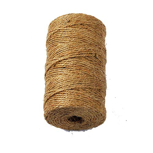 LAAT 100M Jute Twine for Crafts Jute Twine Arts Crafts Twine Industrial Gift Natural Thick Jute String Jute Rope Jute Twine Ropefor Floristry Gifts DIY Arts Crafts Decoration Bundling Arts Garden