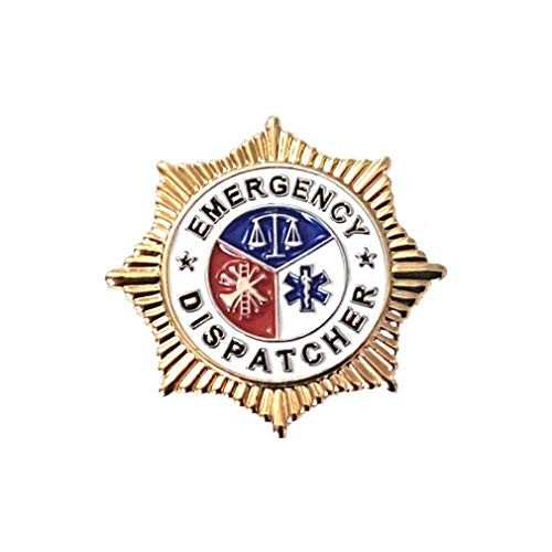 911 Market Emergency Dispatcher Lapel Pin Gold Colour Police Fire Medical EMS A 56