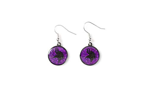 NFL Minnesota Vikings Glitter Dangler Earrings
