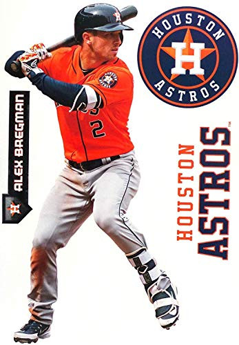 FATHEAD Alex Bregman TEAMMATE Official MLB Removable and Reusable Vinyl Wall Graphic 17 inch INCH