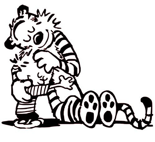 Calvin and Hobbes Hugs Vinyl Decal Calvin and Hobbes Hug Sticker Calvin and Hobbes Custom Wall Art Calvin and Hobbes Hugs Vinyl Decal Calvin and Hobbes Hug Sticker Calvin and Hobbes Custom Wall Art