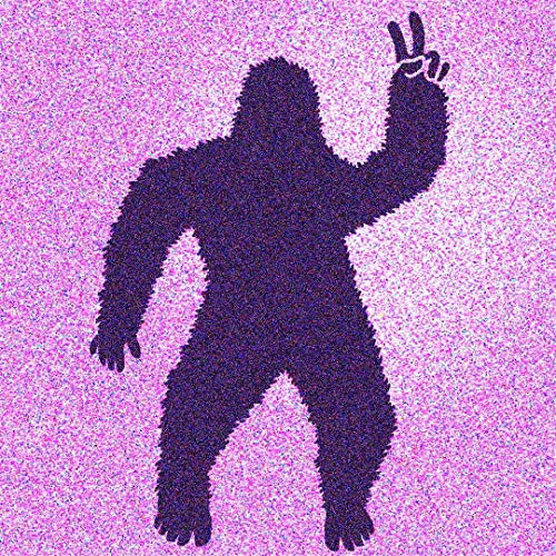 Bigfoot Hand Peace Sign Stencil Sasquatch Yeti Mylar Stencils 3.3 inchw x 5 inchh