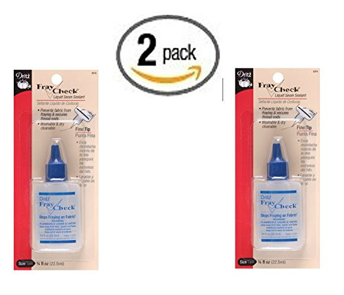 Dritz Fray Check Liquid Seam Sealant, 0.75 oz. 2 pack