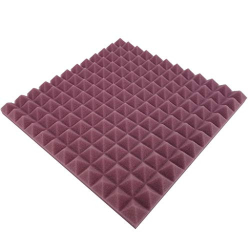 PIKAqiu33 Home Decor 1Pcs Acoustic Foam Panel Sound Stop Absorption Sponge Studio KTV Soundproof Home Decor Products  Purple
