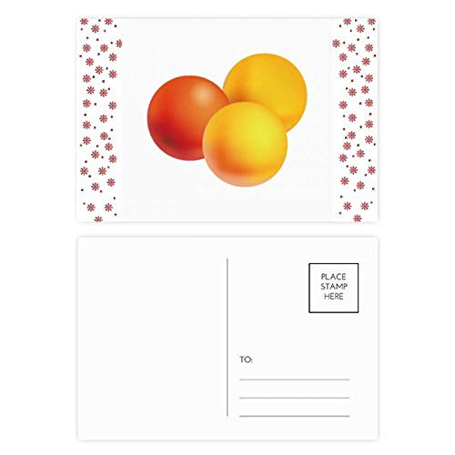 Orange Pill Health Care Products Pattern Christmas Christmas Flower Celebration Postcard Blessing Mailing Card