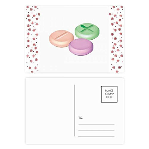 Pill Health Care Products Pattern Christmas Christmas Flower Celebration Postcard Blessing Mailing Card