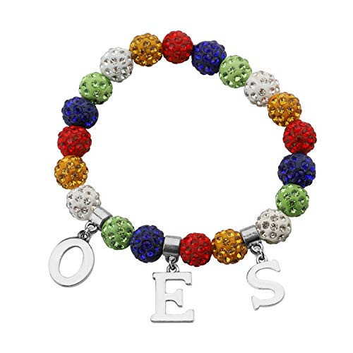 POTIY OES Symbol Jewelry Order of The Eastern Star Necklace OES Sorority Earrings Gift for Women Girls  OES Bracelet