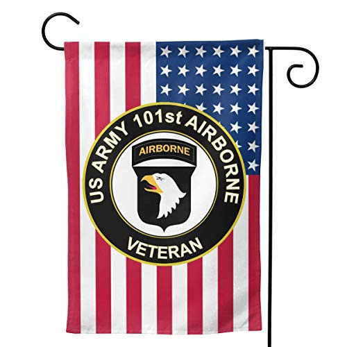 Q7yyg USA Flag US Army Veteran 101st Airborne Division Decorative Garden Flag Home House Flag