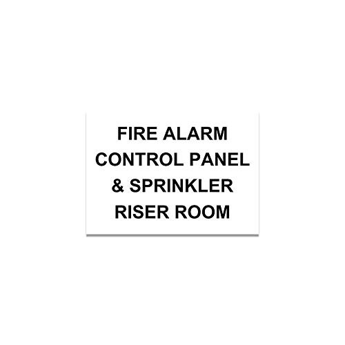 BuildASign Fire Alarm Control Panel and Sprinkler Riser Room Safety Sign- 10 inch x 14 inch Decal