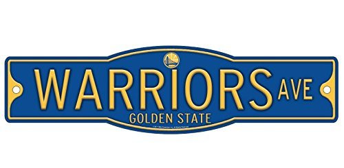 WinCraft Golden State Warriors Basketball Plastic 4 x 17 Street Sign