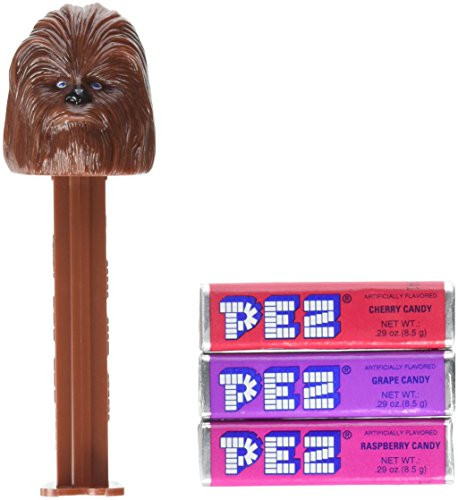 PEZ Candy Dispenser Star Wars Chewbacca Blister Card