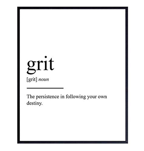 Inspirational Art Print - Motivational Typography Wall Art Poster - Chic Home Decor for Teens and Kids Room Office Living Room Den Classroom - Gift for Teachers Graduation - 8x10 Photo Unframed