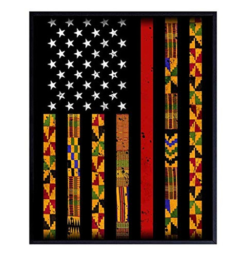 African American Pride Kente Flag - 8x10 Photo Poster - Patriotic Gift for Teacher Civil Rights Black Lives Matter MLK Martin Luther King Fans - Unique Classroom Wall Art - Unframed Picture Print African American Pride Kente Flag - 8x10 Photo Poster - Patriotic Gift for Teacher Civil Rights Black Lives Matter MLK Martin Luther King Fans - Unique Classroom Wall Art - Unframed Picture Print