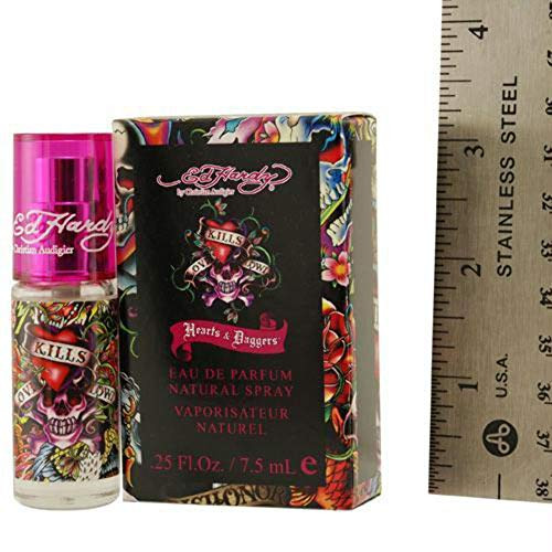 Ed Hardy Hearts and Daggers by Christian Audigier Eau De Parfum Spray Mini .25 Oz Ed Hardy Hearts and Daggers by Christian Audigier Eau De Parfum Spray Mini .25 Oz