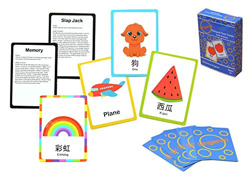 Lingaroo Kids Card Games in Bilingual English and Mandarin Chinese Traditional   Play 4 Classic Card Games - Memory Crazy Eights Old Maid and Slap Jack   Interactive Play and Learn