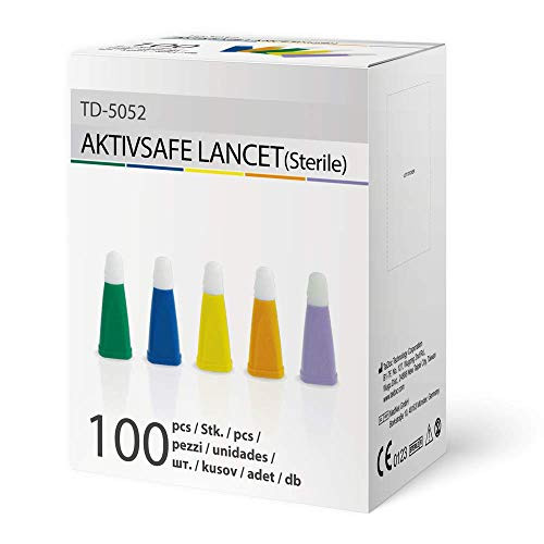 AKTIVSAFE Safety Lancets Box of 100  30G 1.6mm
