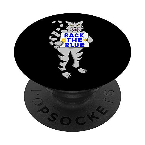 Pro Police Blue Back Thin Line Cat Support Law Enforcement PopSockets Grip and Stand for Phones and Tablets Pro Police Blue Back Thin Line Cat Support Law Enforcement PopSockets Grip and Stand for Phones and Tablets
