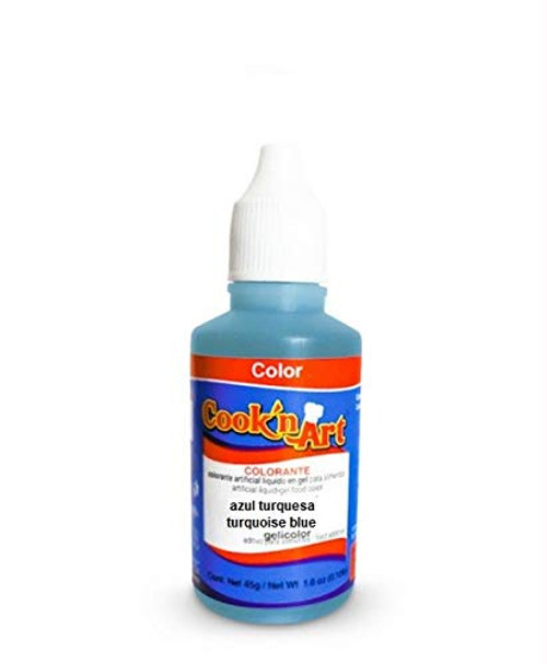 Deiman Artificial Food Color Turquoise Blue 370 L 1 fl oz