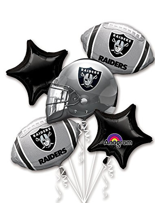 Anagram Bouquet Raiders Foil Balloons, Multicolor Anagram Bouquet Raiders Foil Balloons, Multicolor