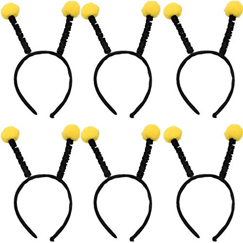 Party Headbands 6 Pack Bee Headbands Bulk Creative Cute Pom-Pom Boppers Bee Tentacle Hair Band Party Hair Hoop for Kids Women Girls Halloween Birthday Bee Party Supplies Party Headbands 6 Pack Bee Headbands Bulk Creative Cute Pom-Pom Boppers Bee Tentacle Hair Band Party Hair Hoop for Kids Women Girls Halloween Birthday Bee Party Supplies