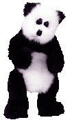 Ty Attic Treasures - Checkers the Black and White Panda Bear
