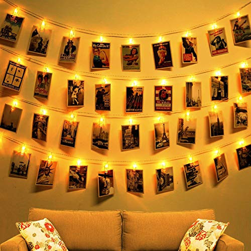 Christmas Lights Snowflake String Lights 19.6 ft 40 LED Fairy Lights Battery Operated Waterproof for Xmas Garden Patio Bedroom Party Decor Indoor Outdoor Celebration Lighting  Warm White NEW