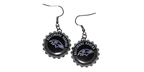 PSG Baltimore Ravens Bottle Cap Dangle Earrings