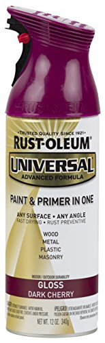 Rust-Oleum 284959 Universal All Surface Spray Paint, 12 oz, Gloss Dark Cherry