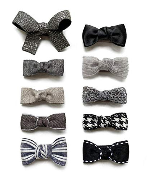 Baby Girls Tiny Black Hair Bow Clips Boutique Bows Barrettes for Infants Toddlers Fine Hair Baby Girls Tiny Black Hair Bow Clips Boutique Bows Barrettes for Infants Toddlers Fine Hair