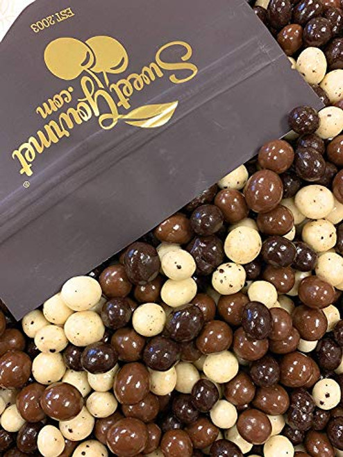 SweetGourmet Chocolate Covered Espresso Beans Blend White Milk Dark Chocolate 1 Pound SweetGourmet Chocolate Covered Espresso Beans Blend White Milk Dark Chocolate 1 Pound