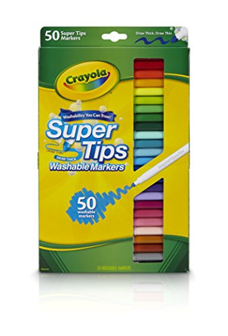 Crayola 50ct Washable Super Tips - Styles May Vary Crayola 50ct Washable Super Tips - Styles May Vary