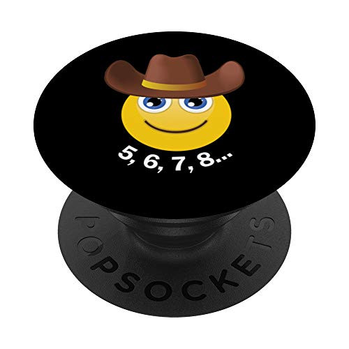 Line Dance Dancer Smile Cowboy Cowgirl Dancing Country Gift PopSockets PopGrip Swappable Grip for Phones  and  Tablets