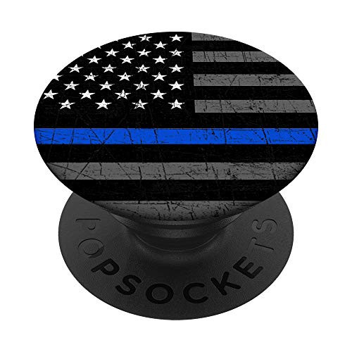Thin Blue Line Police Officer American Flag PopSockets PopGrip Swappable Grip for Phones and Tablets Thin Blue Line Police Officer American Flag PopSockets PopGrip Swappable Grip for Phones and Tablets