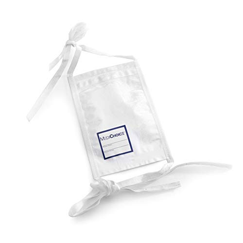 MediChoice Telemetry Pouch w Neck Strap Hook  and  Loop Closure 6x9 1 4 Inches White 13140MC901  Each of 1