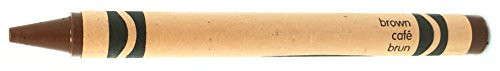 50 Brown Crayons Bulk - Single Color Crayon Refill - Regular Size 5 16 inch x 3-5 8 inch