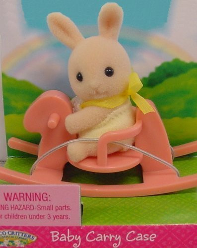 Calico Critters - Baby Carry Case - Bunny on Rocking Horse
