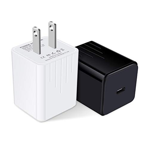 USB C Wall Charger 18W PD Fast Charger Type C Wall Plug Adapter Charging Block for iPhone 12  Phone 12 Pro 12 Pro Max iPhone 11 11 Pro 11 Pro SESamsung Galaxy S20 FE Plus Ultra S10 Note 20 Pixel LG