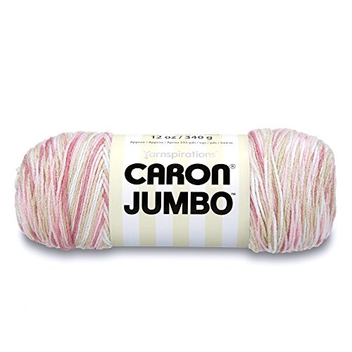 Caron Jumbo Ombre Yarn - Medium Worsted Gauge 4 thickness of the yarn- 100% Acrylic - 12 oz - Rosewood - Machine Wash & Dry