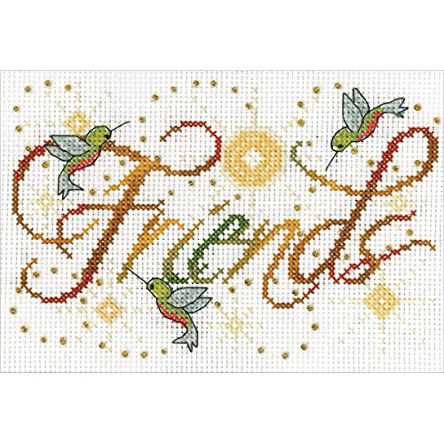 Tobin Friends Mini Cross Stitch Kit-5"X7" 14 Count